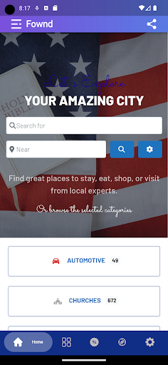 Android application Fownd screenshort