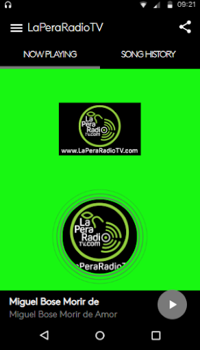 Android application La Pera Radio TV screenshort