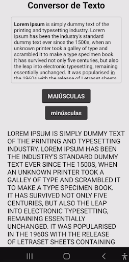 Conversor Maiúscula Minúscula Screen 2