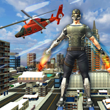 Flying Hero- City Crime Shooting Game, Fire Rescue icon