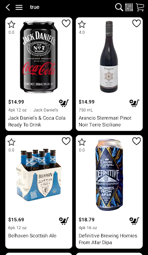 Android application Leary's Fine Wines screenshort