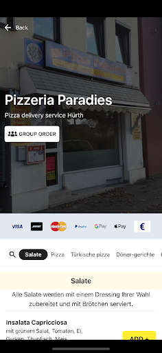 Pizzeria Paradies Screen 2