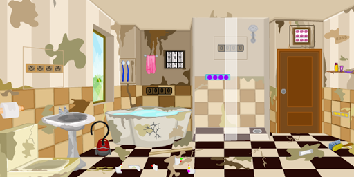 3D Escape Messy Bathroom Screen 3