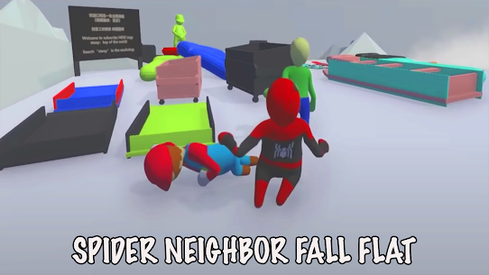 Spider Fall Neighbor Flat Mod Hileli Full Apk indir 2022 3