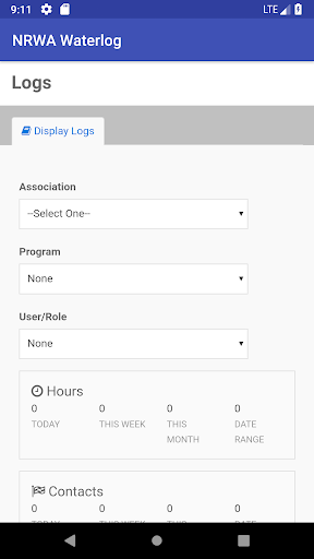 Android application NRWA Waterlog screenshort