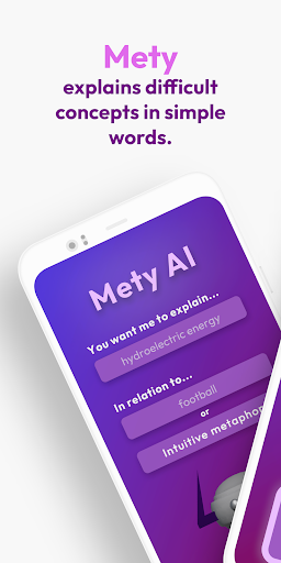 Android application Mety AI screenshort