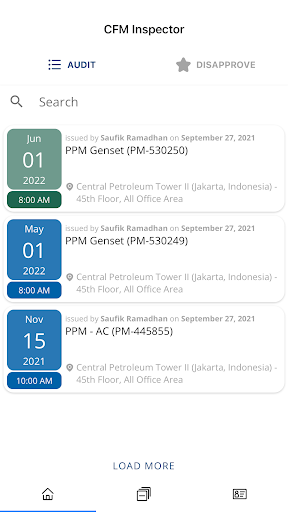 CFM Inspector (Prod. Measured) Screen 2