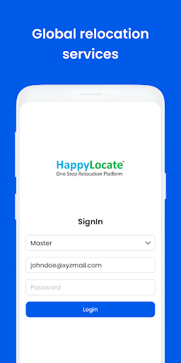 Android application HappyLocate screenshort