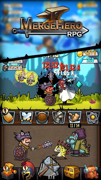 Idle games: RPG Merge hero 1.9 APK + Mod (Unlimited money) for Android