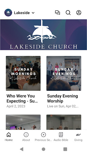 Android application Lakeside Church NC screenshort