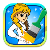 Paint and Coloring Frozen icon