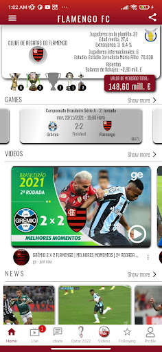 Android application Flamengo FC | Fãs do Mengão screenshort