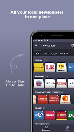 Android application Peruvian Newspapers screenshort