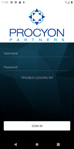 Android application Procyon Partners screenshort