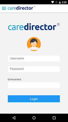 Android application CareDirector screenshort
