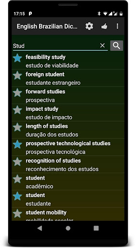 Android application OFFLINE Brazilian Portuguese < screenshort