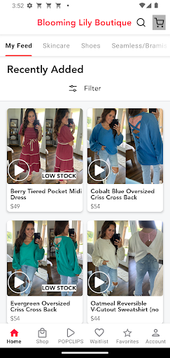Android application Blooming Lily Boutique screenshort