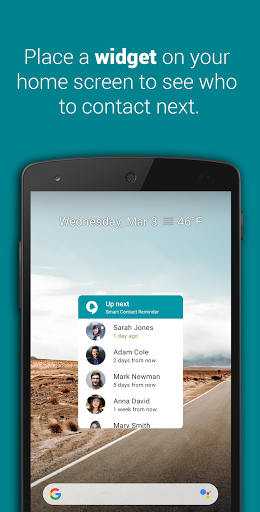 Screenshot of Smart Contact Reminder
