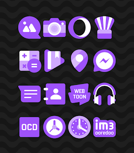 Lila – Screenshot des Symbolpakets
