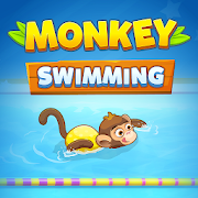 Monkey Swimming  Icon