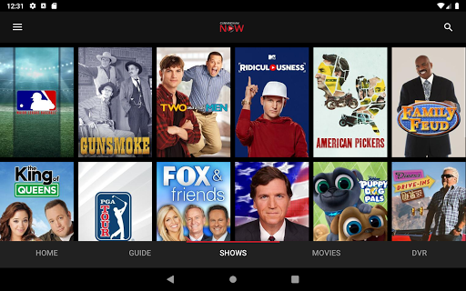 Screenshot of Cunningham TV Now