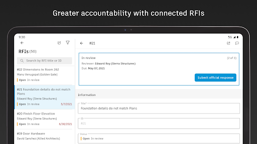 Screenshot of Autodesk Construction Cloud