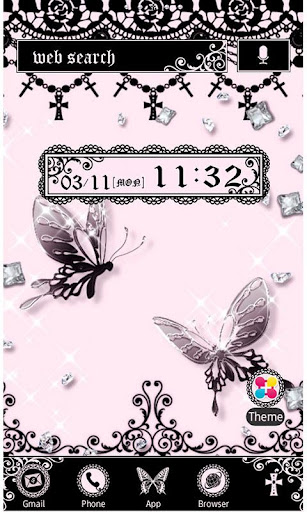 Android application Gothic & Girly Wallpaper Theme screenshort