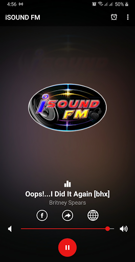 Android application iSound FM screenshort