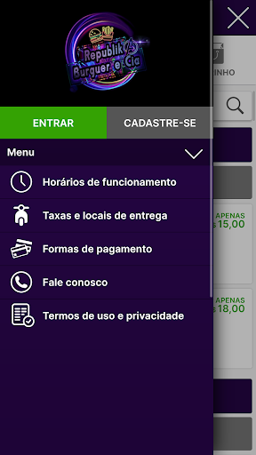 Android application Republika Burguer e Cia screenshort