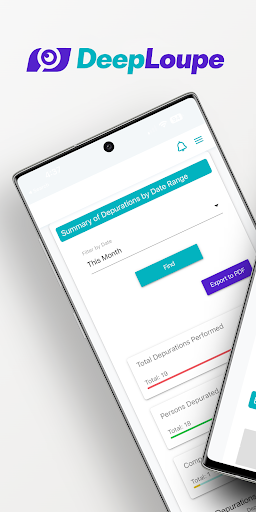 Android application DeepLoupe screenshort