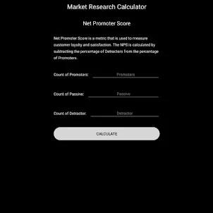 Market Research Calculator