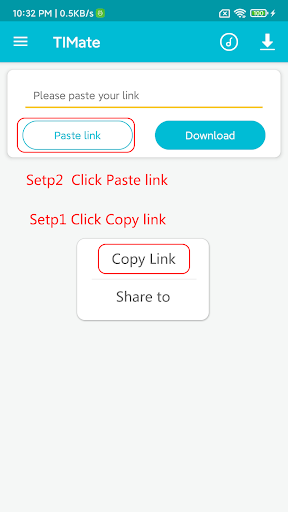 Android application TIMate - HD Video Downloader screenshort