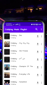 Screenshot 5 Coldplay Music Playlist android