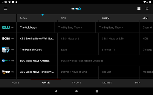 Screenshot of Elevate TV