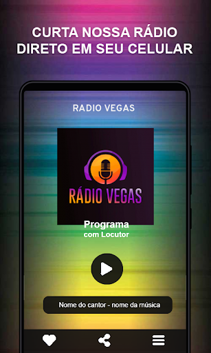 Android application Rádio Vegas screenshort