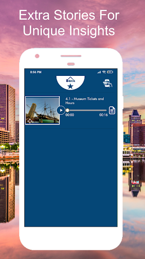 Screenshot of Baltimore Maryland Tour Guide