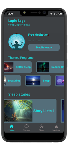 Android application Lapin Sage : Sleep, Meditate screenshort