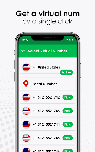2Line: USA Mobile Numbers Screen 2