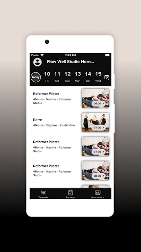 Android application Flow Well Studio Hornsby screenshort