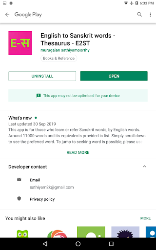 Sanskrit Thesaurus Synonyms