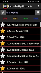 Rap + Hip Hop radio Bildschirmfoto