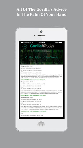 GorillaTrades Screen 2