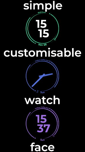 Android application eclipse watch face screenshort