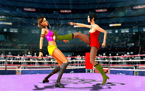 Grand Robot Ring Fighting :Women Wrestling Games
