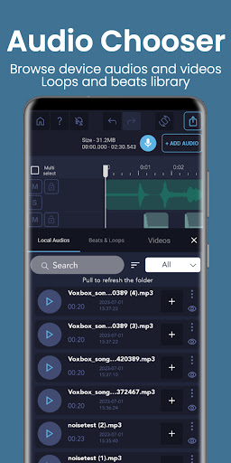 Pro Audio Editor - Music Mixer Screen 2