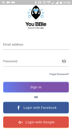 Android application Youbbler screenshort