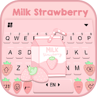 Фон клавиатуры Pink Strawberry