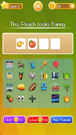 Words to Emojis screen 2