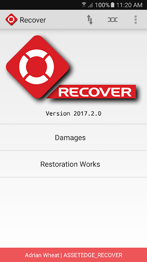 Android application Asset Edge Recover Mobile screenshort