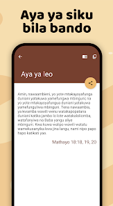 Captura de Pantalla 4 Biblia Takatifu na Sauti android
